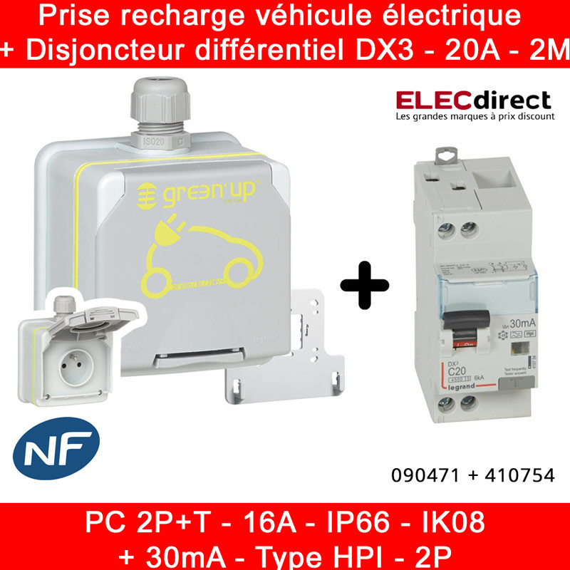Digital Electric - Borne de recharge véhicule électrique + Prise