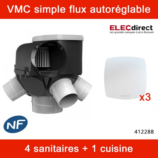 Kit VMC AUTOCOSY 4 sanitaires + 1 cuisine