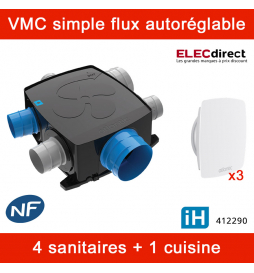 Atlantic - Kit VMC Autocosy iH Flex - Simple flux intelligente 4