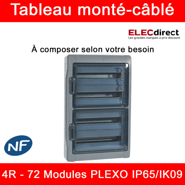 Coffret électrique étanche 36 modules IP65 -borniers