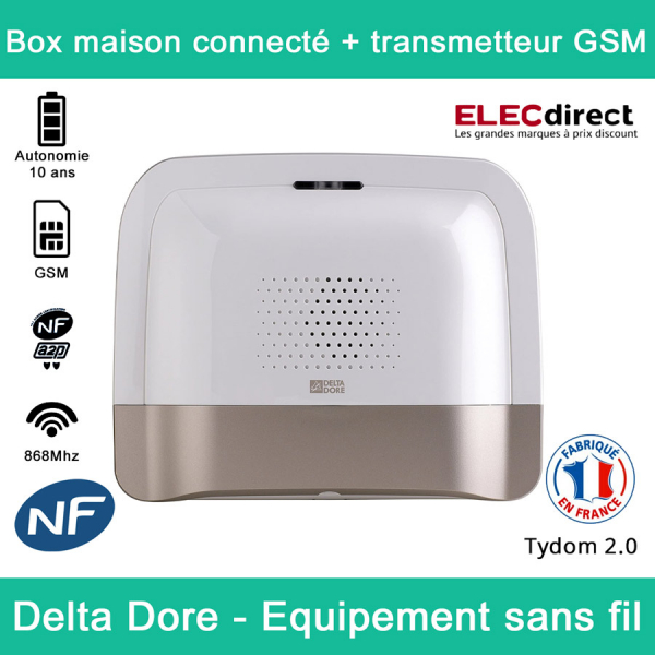 Alarme anti-intrusion sans fil Delta Dore : détecteur contact sol