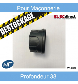Hager - Boitier d'encastrement 70 Ø x 38 mm - Réf : WE840