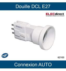 Fiche DCL douille E27 combinée brevetée et NF EUR'OHM 62103 - Lot