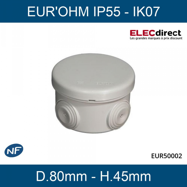 https://www.elecdirect.fr/11739-medium_default/eur-ohm-boite-de-derivation-etanche-ip55-ronde-d80mm-x-h45mm-50002.jpg