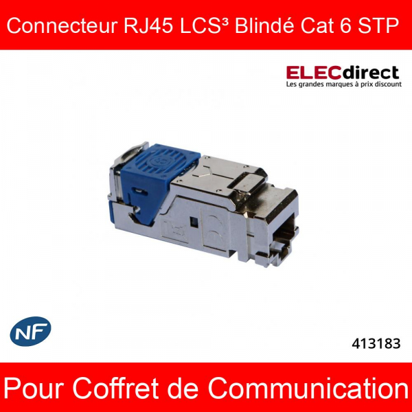 Coffret de communication - Connecteur RJ45 catégorie6 STP - 413183