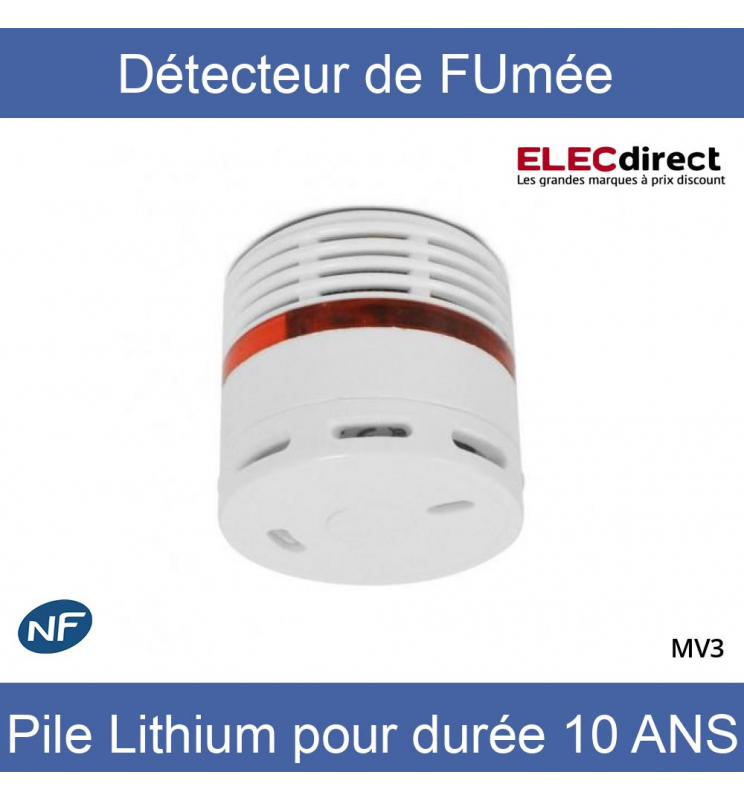 Miidex - Détecteur de fumée autonome Vision-EL - Pile Lithium