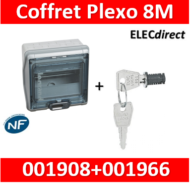 Legrand - Coffret étanche Plexo 12 modules - 1 rangée - IP65/IK09 - 001921  - ELECdirect Vente Matériel Électrique