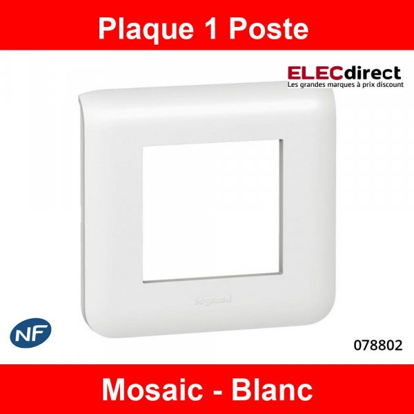 Legrand - Support 1 poste (2M) - Mosaic/Céliane à griffes - Réf