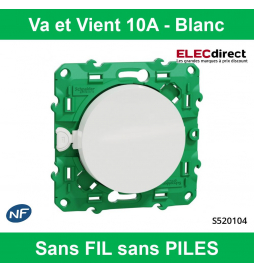 SCHNEIDER ELECTRIC - Kit plafonnier Odace Sans Fil Sans Pile