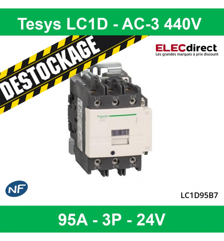 Contacteur AC Domestique AC220V 95A 3P Contacteur électrique de