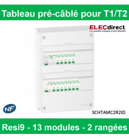 Digital Electric - Tableau Électrique Pré-câblé - 2 rangées 13