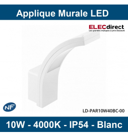 GTV Lighting - Applique murale LED Oprawa Paris - 10W - 4000K - Blanc - Réf : LD-PAR10W40BC-00