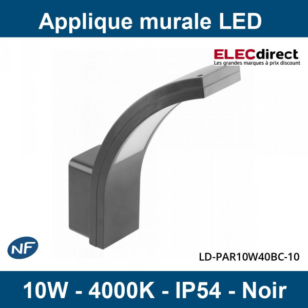 copy of GTV Lighting - Applique murale LED Oprawa Paris - 10W - 4000K - Noir- Réf : LD-PAR10W40BC-10