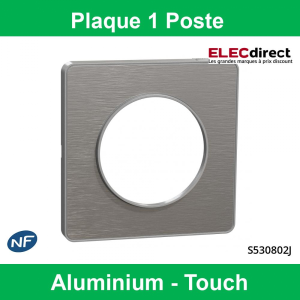Plaque standard Aluminium brossé