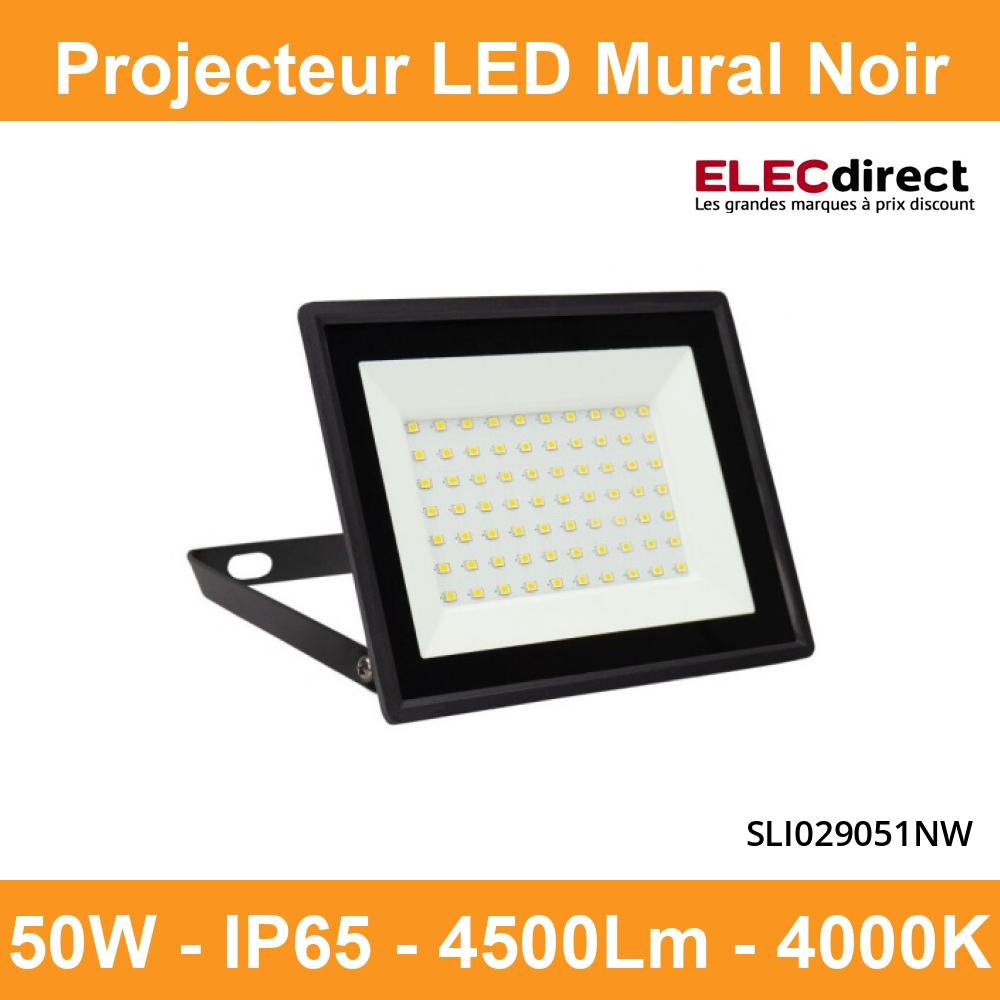 Miidex - Projecteur piquet slim (sans ampoule) - 230V - GU10 - Noir - IP65  - Réf : 70283 - ELECdirect Vente Matériel Électrique