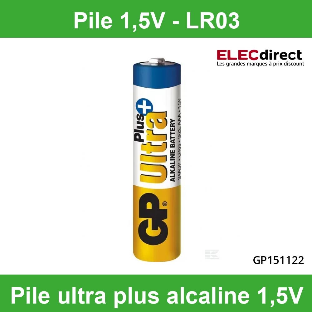 Pile 9V GP Alcaline Super 9V 8 pièces, 9 Volt 6F22 6LR61, Piles standard, Piles