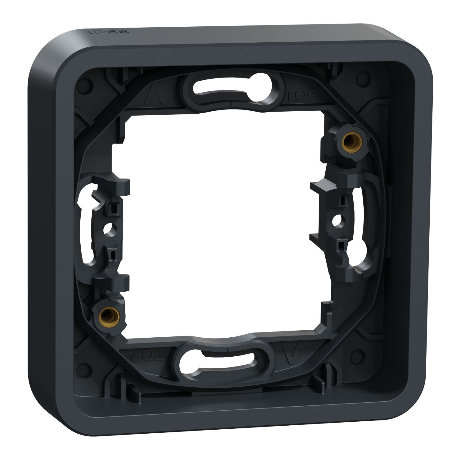 Schneider - Mureva Styl - Cadre 1 poste - encastré - IP55 - IK08 - gris - MUR34107
