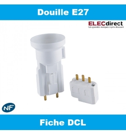 SIB - Douille E27 à vis + fiche DCL - Réf. : P11127