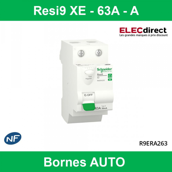 Inter différentiel 63A type A Réf. : R9ERA263