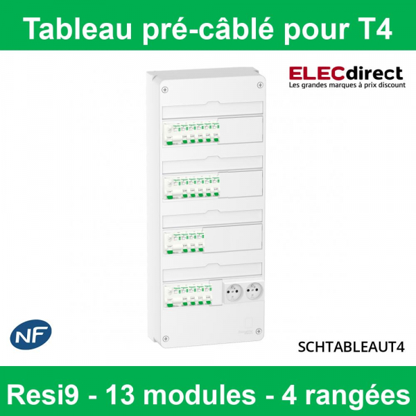 Tableau monté câblé 4 rangées Réf. : 4R4ID