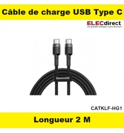 Cable de charge USB C 2m Réf. : CATKLF-HG1