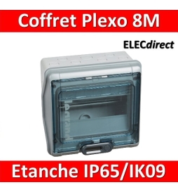 Legrand - Coffret étanche Plexo 8 modules - IP65/IK09 - Réf : 001908