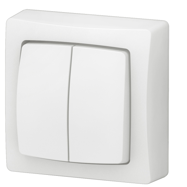 Legrand - Transformeur double 5 en 1 - interrupteur - va et vient ou poussoir double - Saillie - Complet - Réf.: 086020L