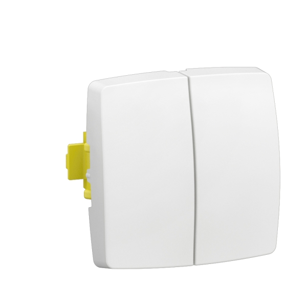 Legrand - Transformeur double 5 en 1 - interrupteur - va et vient - poussoir double - Saillie - Composable - Réf.: 086120L