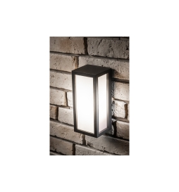 GTV Lighting - Applique murale LED VASTI - 100x110x252 - 1xE27 - Noir - Réf : OS-VASE27B-10