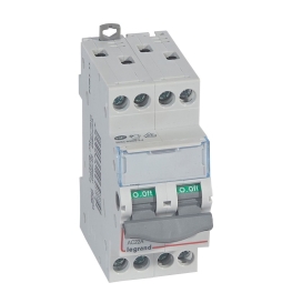 Legrand - DX3 Interrupteur-sectionneur tétrapolaire - 20A - 400V - 2 modules - Réf.: 406477