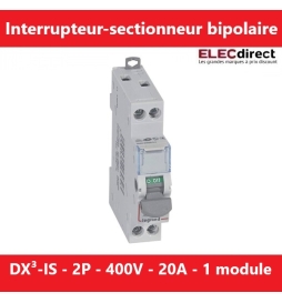 Legrand - DX3 Interrupteur-sectionneur Bipolaire - 20A - 400 - Réf.: 406432