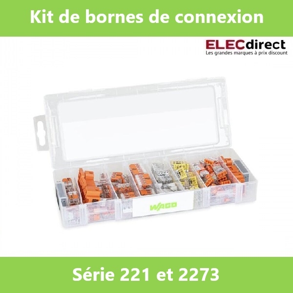 WAGO - Kit de bornes de connexion - série 221 et 2273 - Réf.: WAG 887-802