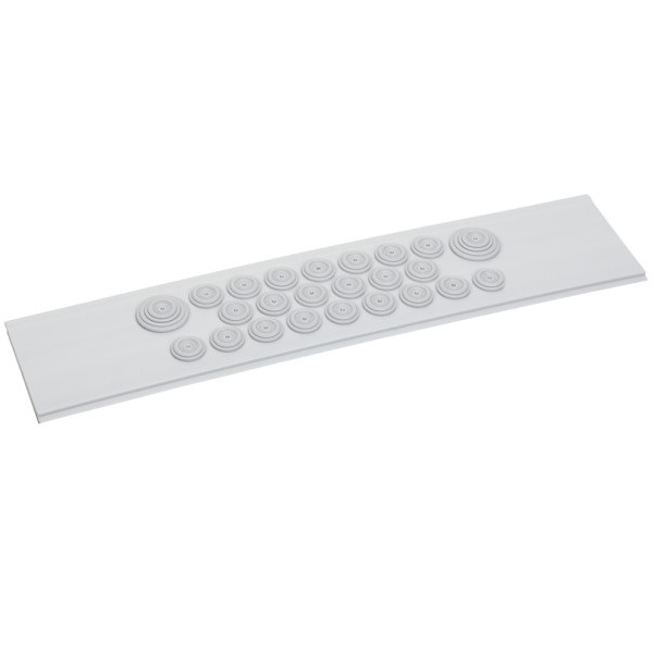 Legrand - Plaque à embouts pour coffrets XL³160 isolant - 2 embouts Ø4mm à Ø32mm et 22 embouts Ø4mm à Ø20mm - Réf.: 020071