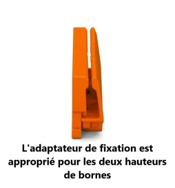 WAGO - Adaptateur de fixation pour bornes 2273 pour rail DIN - Réf.: WAG 2273-500