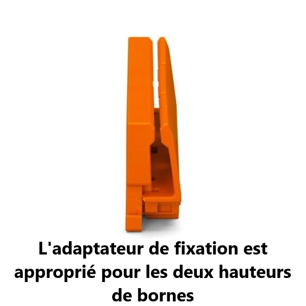 WAGO - Adaptateur de fixation pour bornes 2273 pour rail DIN - Réf.: WAG 2273-500