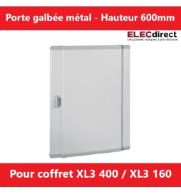 Legrand - Porte pour coffret XL3 400 et XL3 160 - Hauteur 600mm - Galbée - Métal - Réf.: 020253