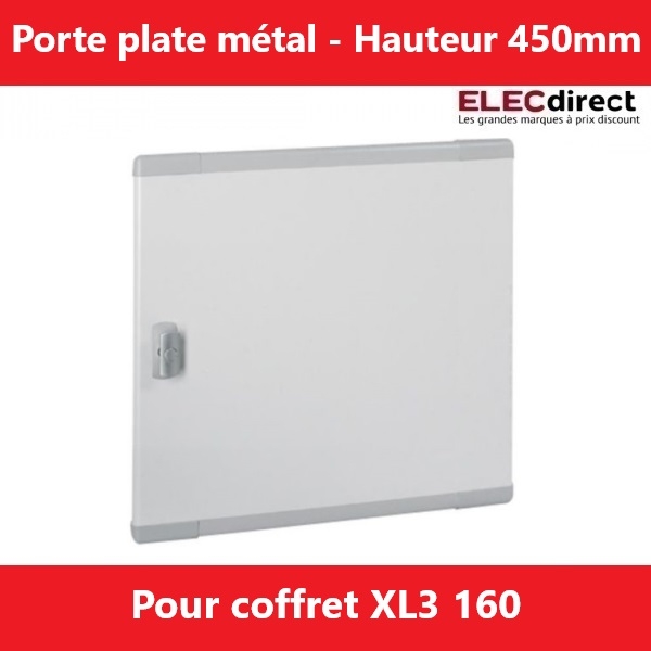 Legrand - Porte pour coffret XL3 160 - Hauteur 450mm - Plate - Métal - Réf.: 020272