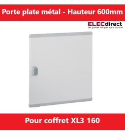 Legrand - Porte pour coffret XL3 160 - Hauteur 600mm - Plate - Métal - Réf.: 020273