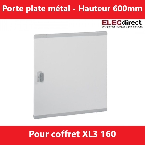 Legrand - Porte pour coffret XL3 160 - Hauteur 600mm - Plate - Métal - Réf.: 020273