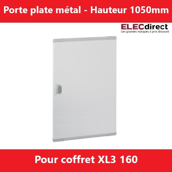 Legrand - Porte pour coffret XL3 160 - Hauteur 1050mm - Plate - Métal - Réf.: 020276