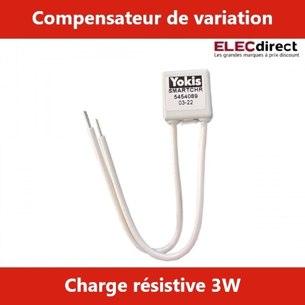 Yokis  - Charge résistive 3W pour fluocomptact pour ampoules économiques LED - 5454089 - Réf : CHR