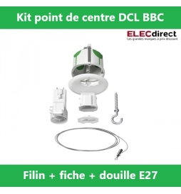 Schneider - Multifix Air - Kit Point de centre DCL BBC + Filin + Fiche + Douille E27 - Réf : IMT35229