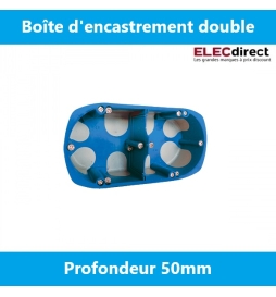 SIB - Boîte double BBC entraxe 71 mm - Prof. 50mm - Réf.: P32972