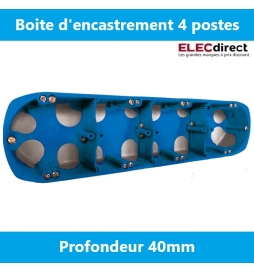 SIB - Boîte 4 postes BBC entraxe 71 mm P. 40mm - Réf.: P34971