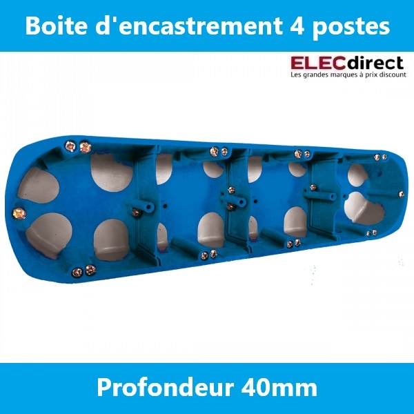 SIB - Boîte 4 postes BBC entraxe 71 mm P. 40mm - Réf.: P34971