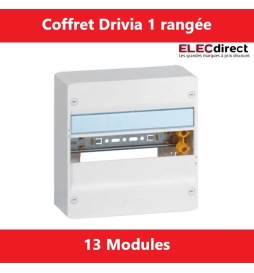 Legrand - Coffret DRIVIA 13 Modules - 1 Rangée de 13M - largeur 250mm - Réf.: 401211