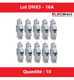 LEGRAND - LOT DE 10 DISJONCTEURS DNX3 16A - VIS/VIS - 406774 X 10