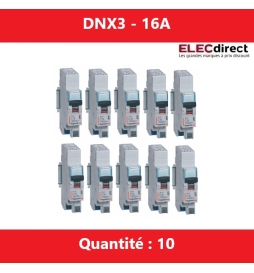 LEGRAND - LOT DE 10 DISJONCTEURS AUTO DNX3 16A - 406783 x 10