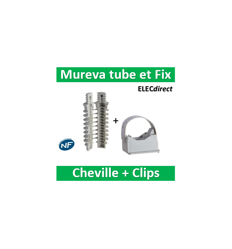 enn48934 - 100 chevilles 8mm - tubes IRL Schneider Electric