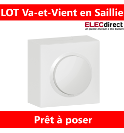 Legrand - Dooxie - LOT Va et vient saillie 1 poste complet - Réf : 600041+600801+600001